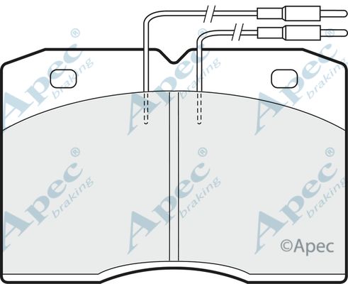 APEC BRAKING Bremžu uzliku kompl., Disku bremzes PAD491